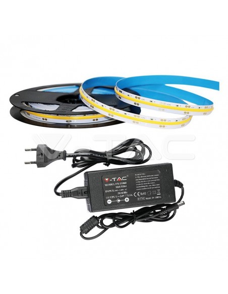 Bandă LED COB Set IP20 24V 6400K 280 LEDs 10W/m /2654 + 3264/