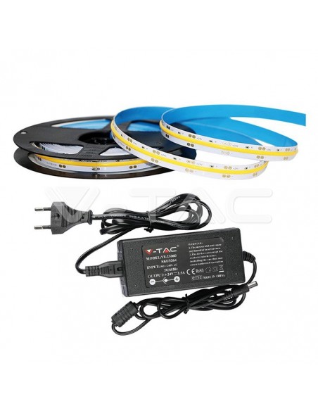 Bandă LED COB Set IP20 24V 6000K 420 LEDs 10W/m /2669 + 3264/