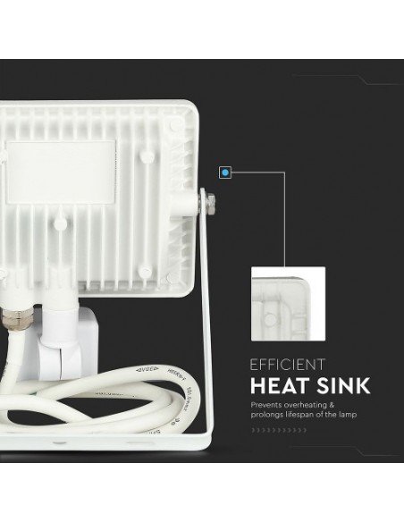 20W Proiector LED Senzor Chip SAMSUNG functie Cut-OFF Corp Alb Cald 3000K
