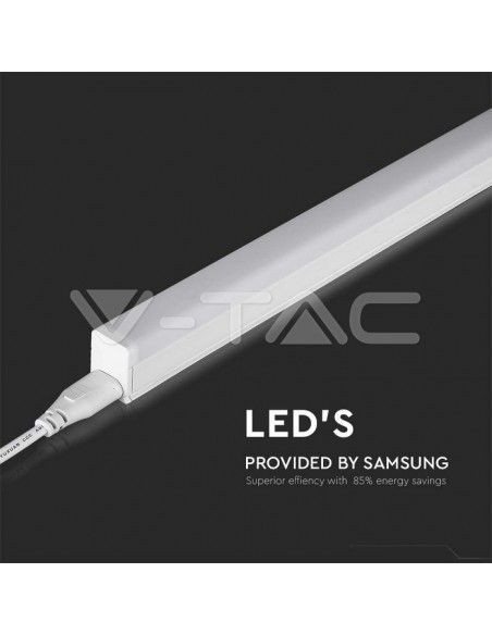 16W LED Batten Fitting Pătrat Cip SAMSUNG  T5 120cm 6500K