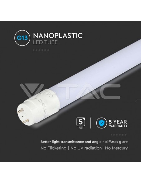 24W Tub LED SAMSUNG CHIP  - 150cm A++ G13 Nano Plastic 4000K