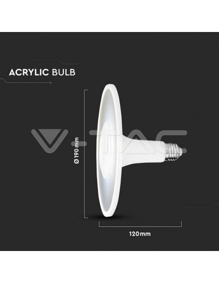 11W Bec LED Chip Samsung Acrylic UFO Plastic 3000K