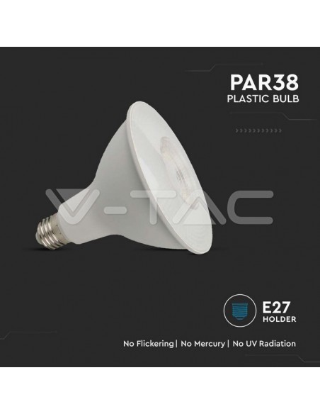 12.8W Bec LED PAR38 Cip SAMSUNG  6500K E27