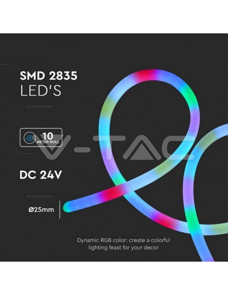 24W Neon Flex Magic RGB 5m Controller inclus